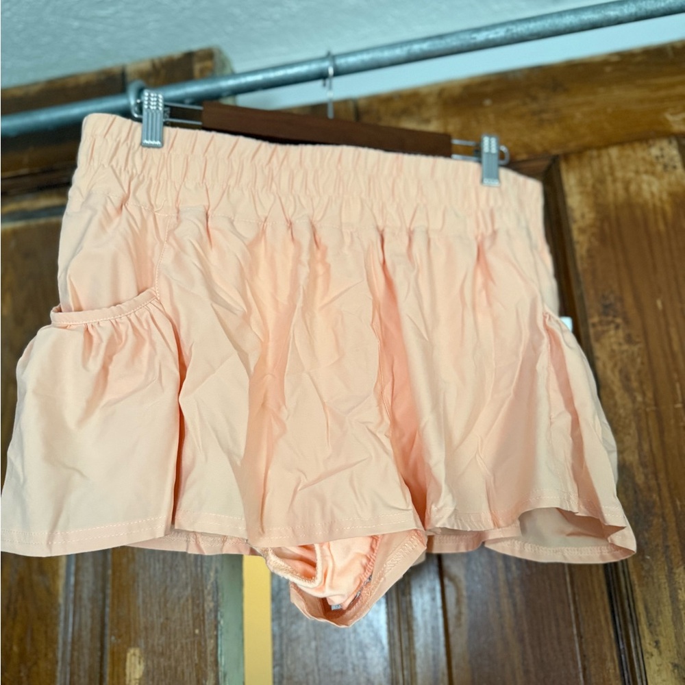 NWT Altar'd State Peach Athletic Shorts with Elastic Waistband - Picture 2 of 10